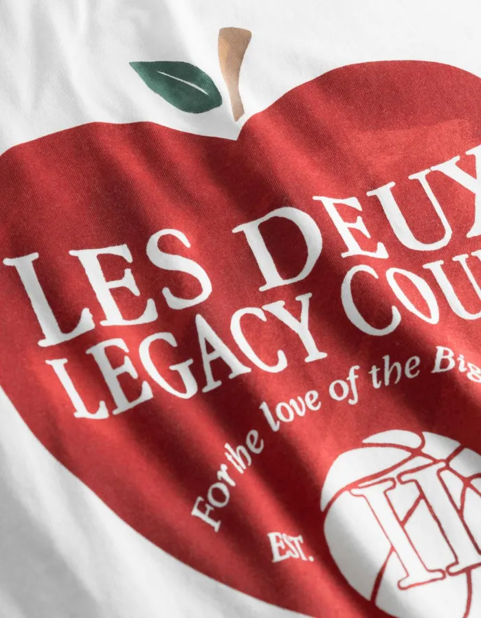 Men Legacy Court TShirt 8211 WhiteWhite Les Deux Tshirts