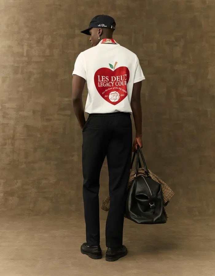 Men Legacy Court TShirt 8211 WhiteWhite Les Deux Tshirts