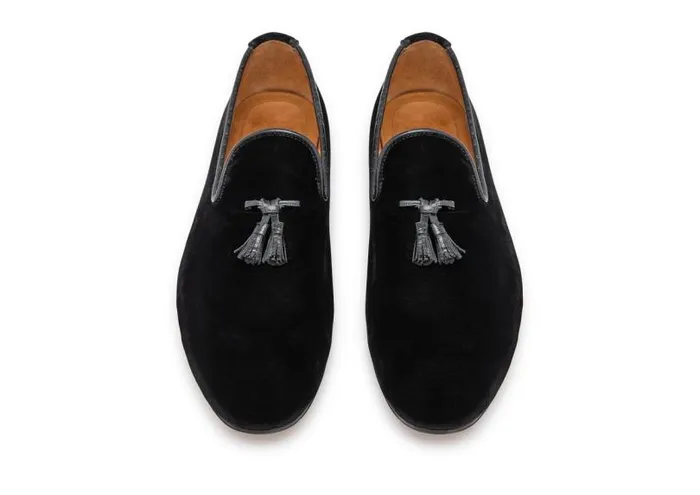 Men Loafers Tom Ford Velvet Nicolas Slipper Black Men Loafers Tom Ford Velvet Nicolas Slipper Black