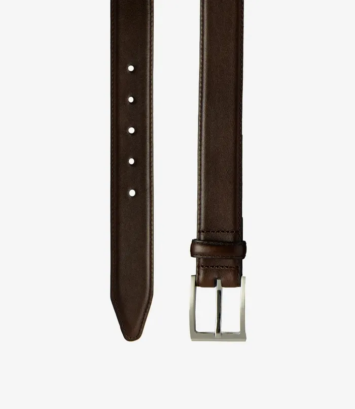Men Loake Philip Belt Dark Brown Casual Belts