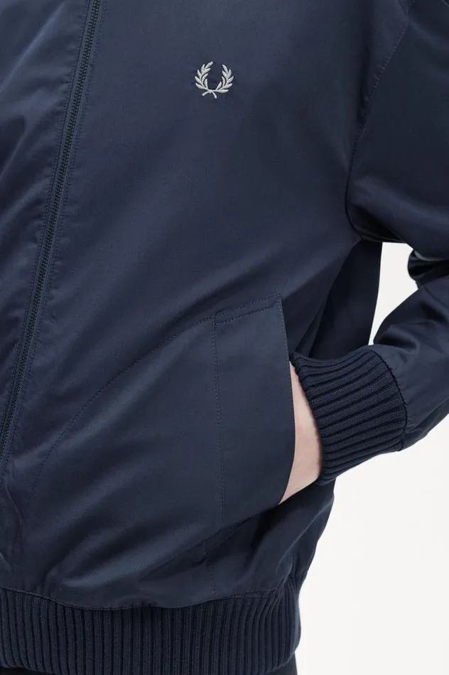 Men Made In EnglandBomber Jacket Navy Fred Perry Coats and Jackets
