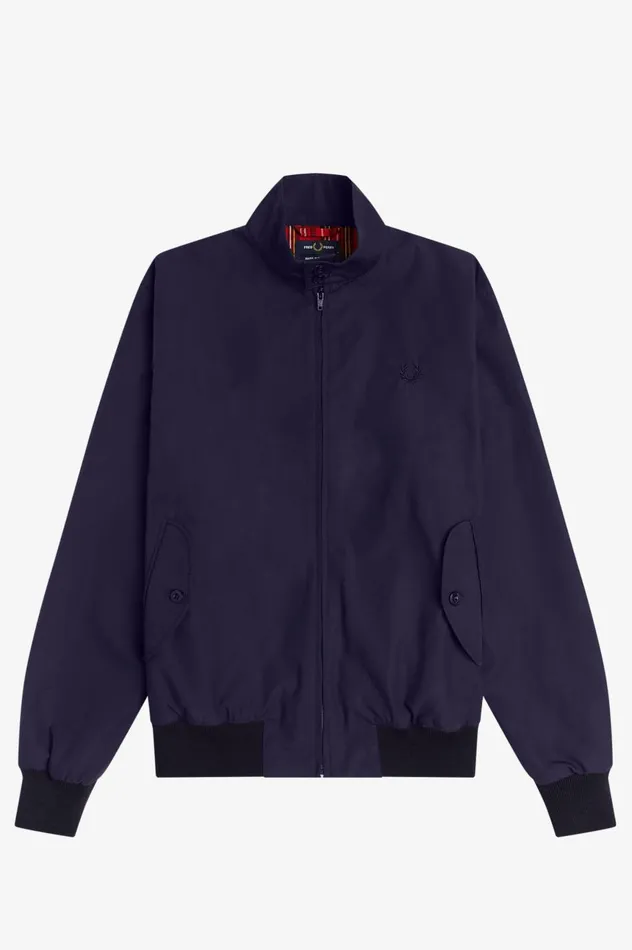 Men Made In EnglandHarrington Jacket Navy Fred Perry Coats and Jackets