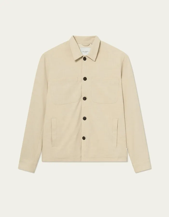 Men Marseille Twill Jacket 8211 Light Desert Sand Melange Les Deux JacketsCoats Men Marseille Twill Jacket 8211 Light Desert Sand Melange Les Deux JacketsCoats