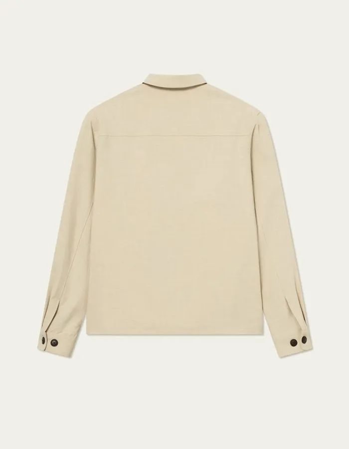 Men Marseille Twill Jacket 8211 Light Desert Sand Melange Les Deux JacketsCoats