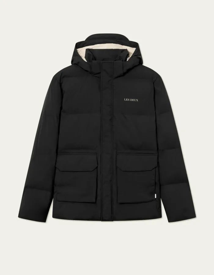 Men Montreal Puffer Jacket 8211 BlackBlack Les Deux JacketsCoats