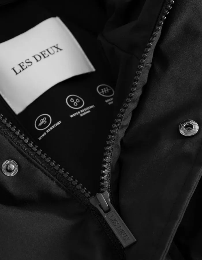 Men Montreal Puffer Jacket 8211 BlackBlack Les Deux JacketsCoats