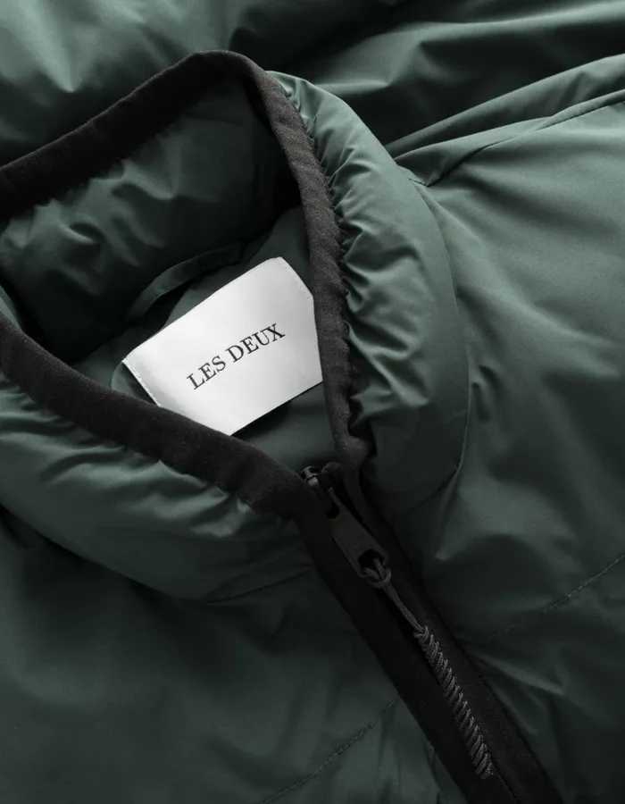Men Newport Padded Jacket 8211 Pine Green Les Deux JacketsCoats