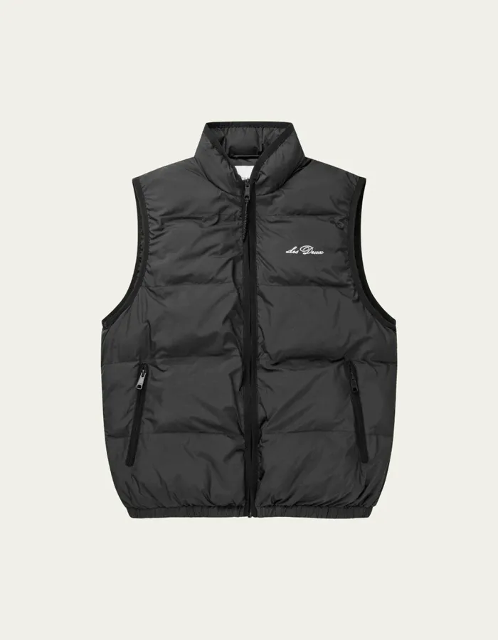 Men Newport Padded Vest 8211 BlackBlack Les Deux JacketsCoats