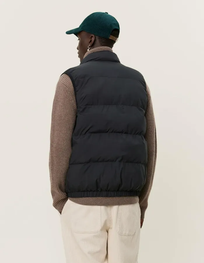 Men Newport Padded Vest 8211 BlackBlack Les Deux JacketsCoats