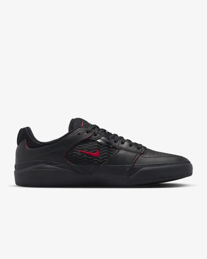 Men Nike All Shoes SB Ishod Premium Blackblackblackuniversity Red