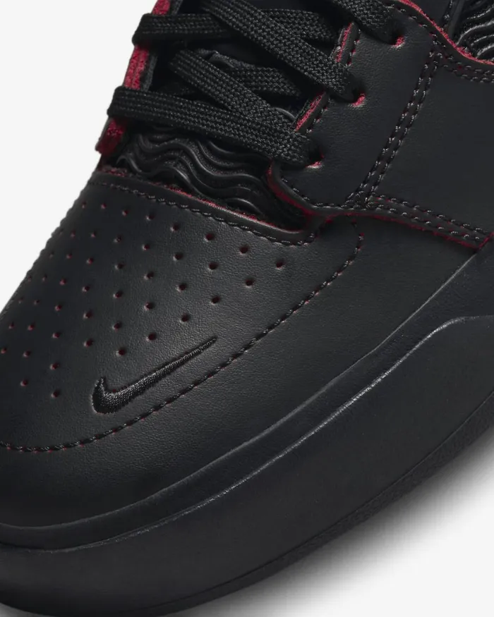 Men Nike All Shoes SB Ishod Premium Blackblackblackuniversity Red