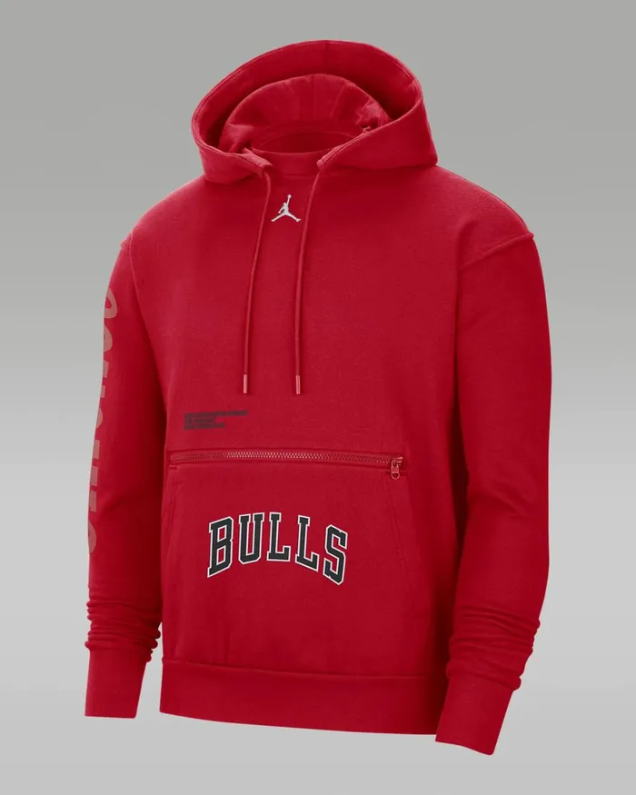 Men Nike Hoodies And Sweatshirts Chicago Bulls Courtside Statement Edition University Red Men Nike Hoodies And Sweatshirts Chicago Bulls Courtside Statement Edition University Red