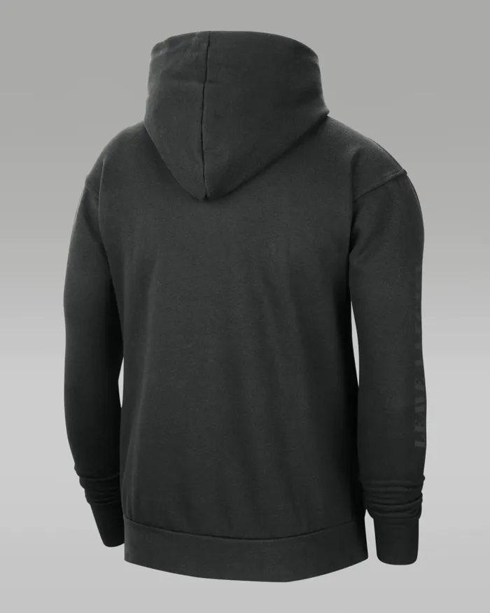 Men Nike Hoodies And Sweatshirts Los Angeles Lakers Courtside Statement Edition Black