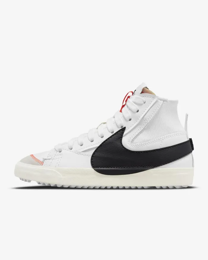 Men Nike Lifestyle Blazer Mid 03977 Jumbo Whitewhitesailblack