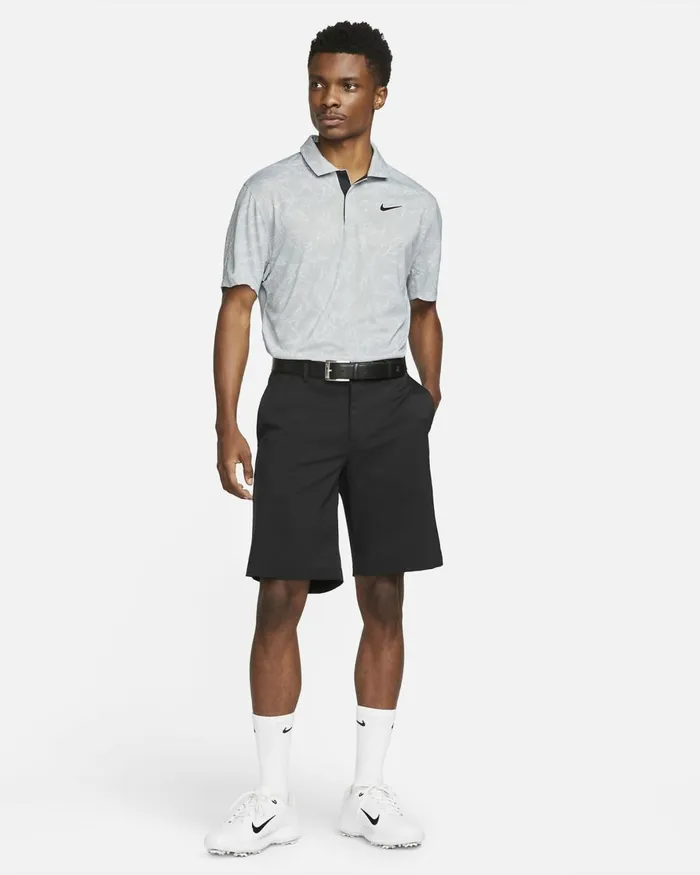 Men Nike Tops And TShirts Tiger Woods Light Smoke Greyblack
