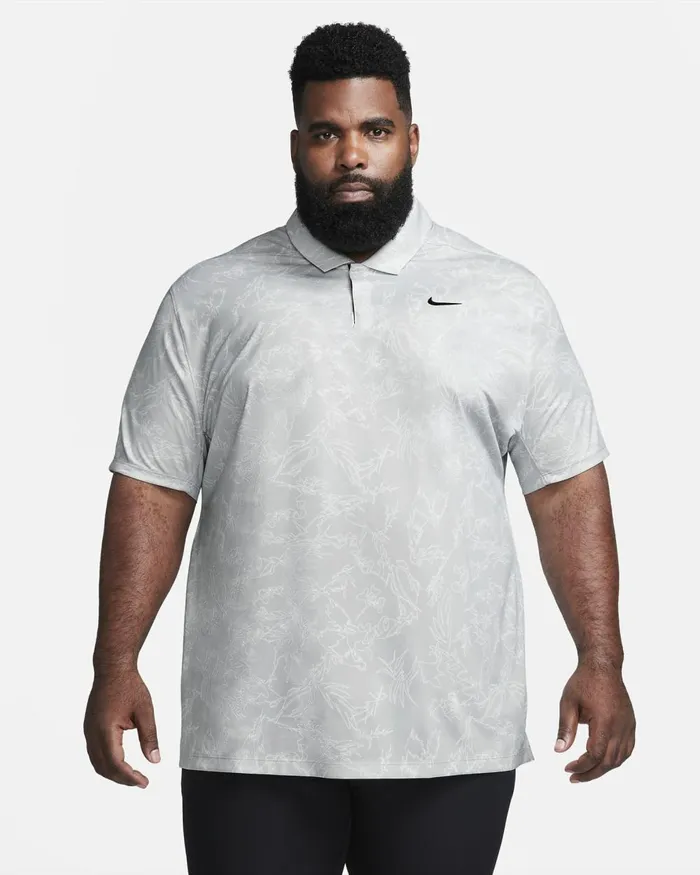 Men Nike Tops And TShirts Tiger Woods Light Smoke Greyblack