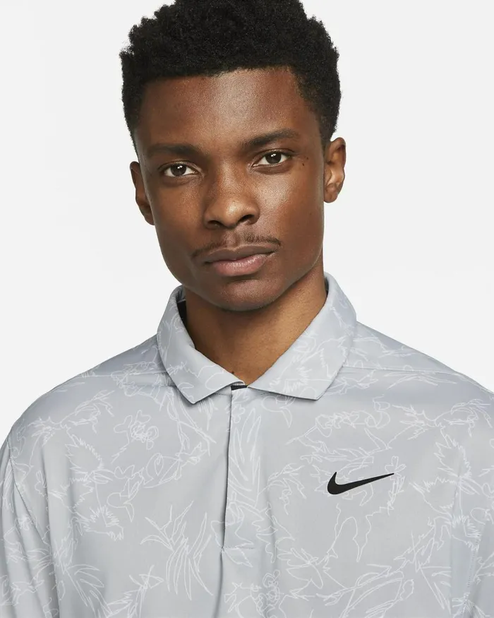 Men Nike Tops And TShirts Tiger Woods Light Smoke Greyblack