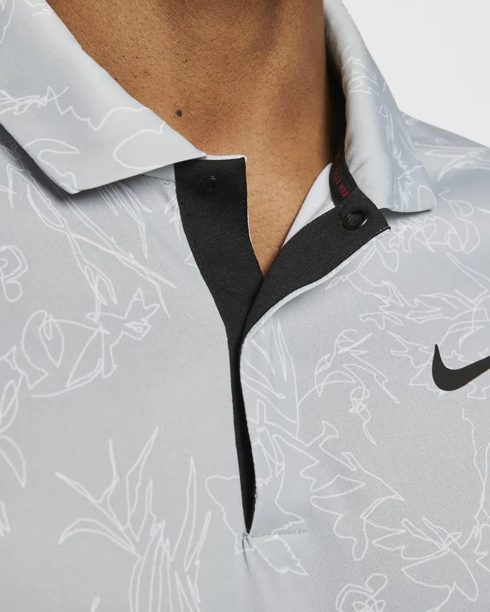 Men Nike Tops And TShirts Tiger Woods Light Smoke Greyblack