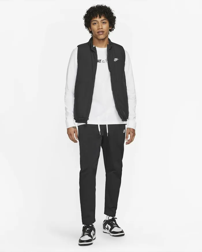 Men Nike Trousers And Tights Club Blackwhite