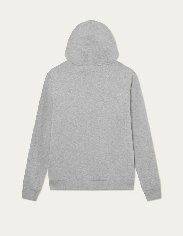 Men Norregaard Tonal Hoodie 8211 Grey Melange Les Deux HoodiesSweatshirts