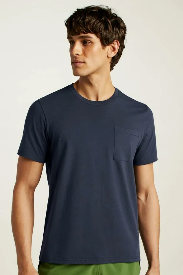 Men Organic Cotton Pocket Tee Navy Bonobos Short Sleeve Tees