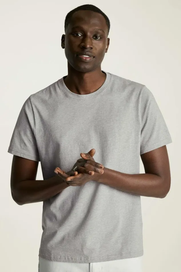 Men Organic Cotton Tee Heather Grey Bonobos Short Sleeve Tees
