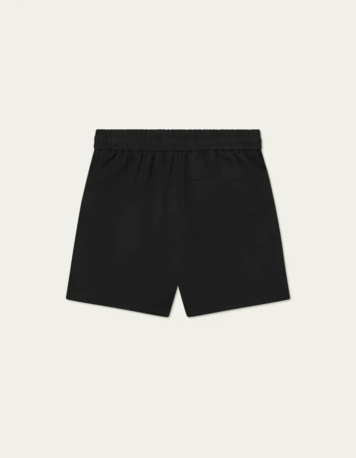 Men Otto Linen Shorts 8211 BlackBlack Les Deux Shorts