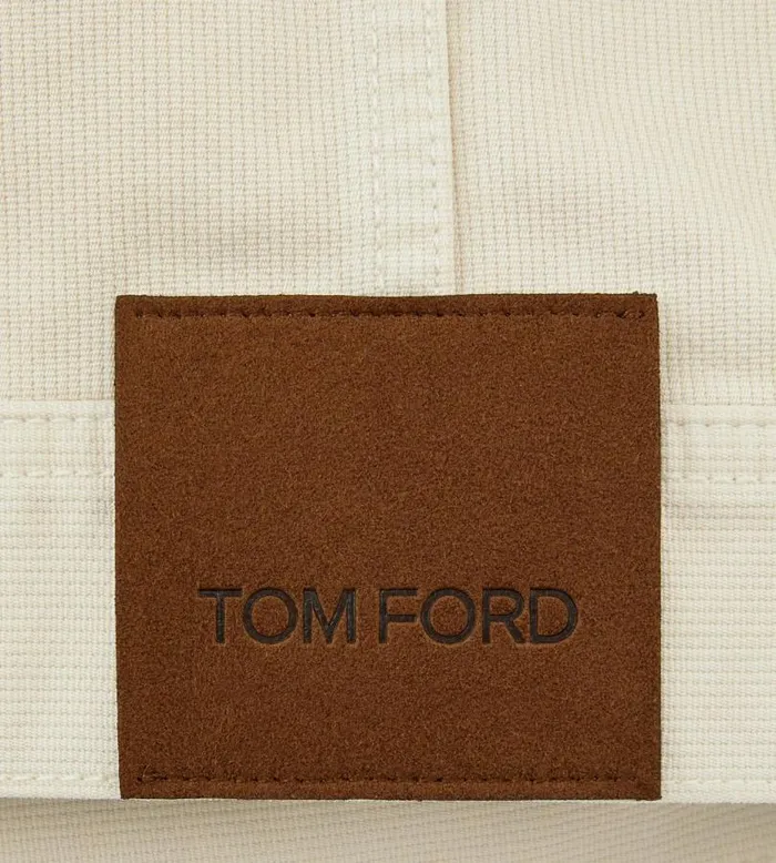 Men Outerwear Tom Ford 12 Waves Cord Denim Jacket Stone Men Outerwear Tom Ford 12 Waves Cord Denim Jacket Stone