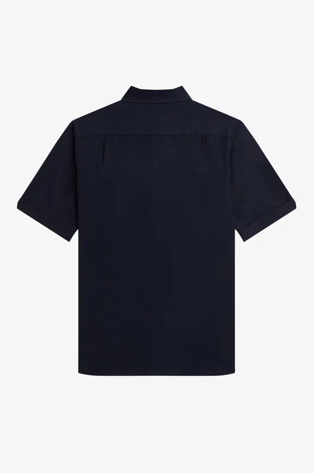 Men Oxford Shirt Navy Fred Perry Shirts