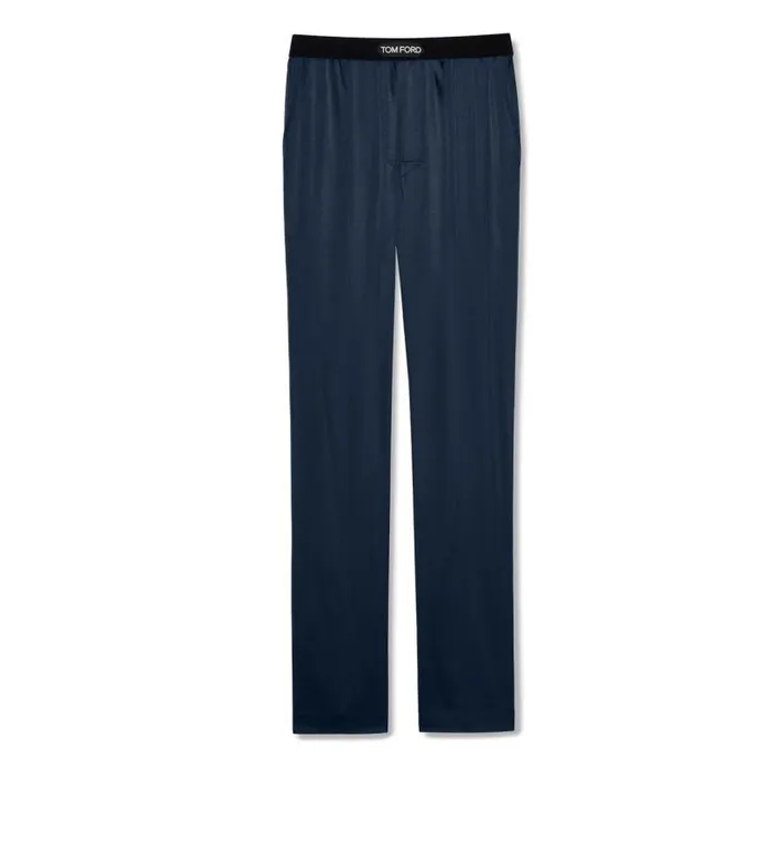 Men PAJAMA PANTS and LONG JOHNS Tom Ford Silk Pajama Pants Deep Ocean