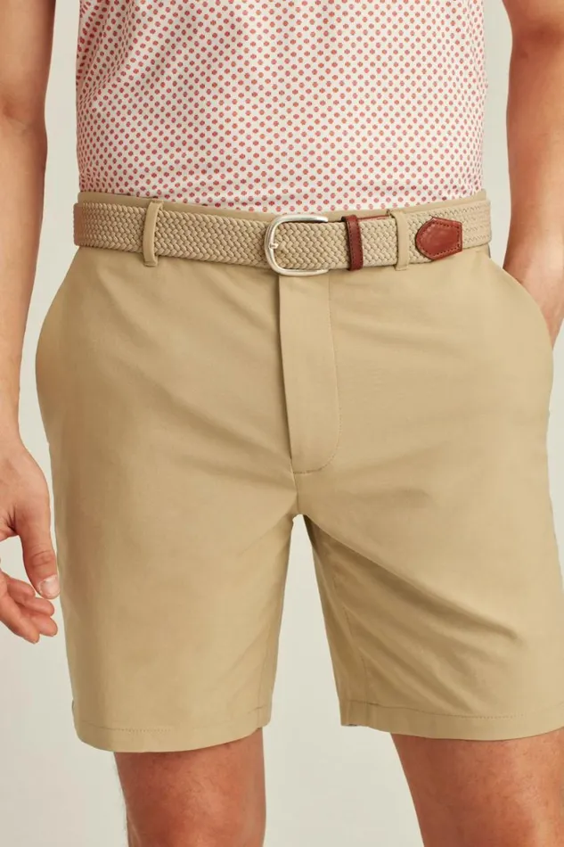 Men Performance Link Shorts Oak Khaki Bonobos Casual Shorts