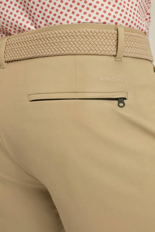 Men Performance Link Shorts Oak Khaki Bonobos Casual Shorts