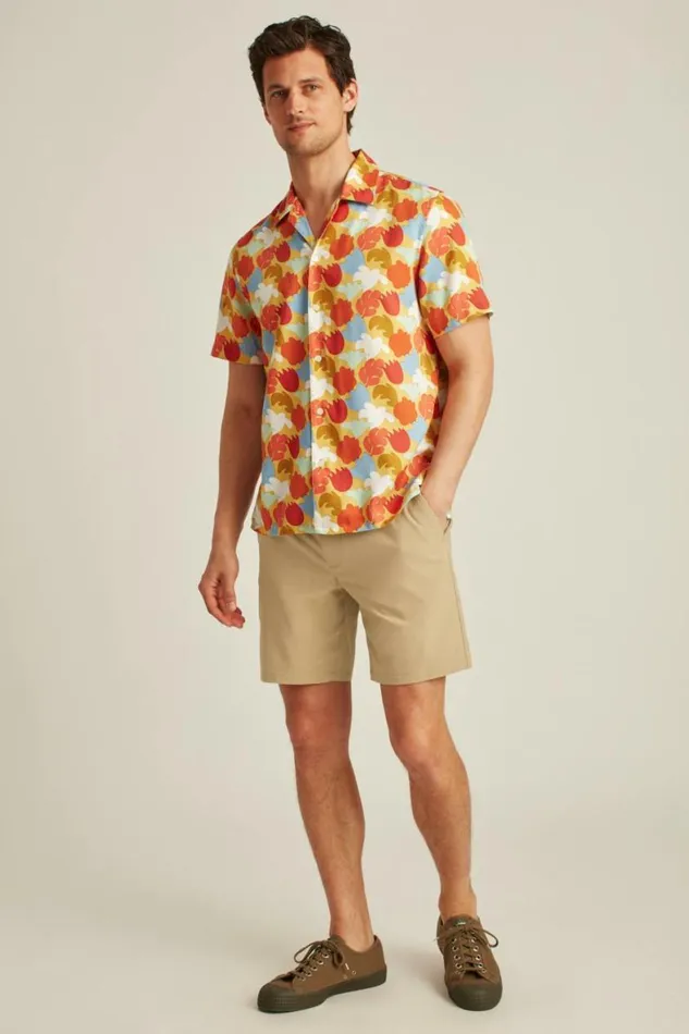 Men Performance Link Shorts Oak Khaki Bonobos Casual Shorts