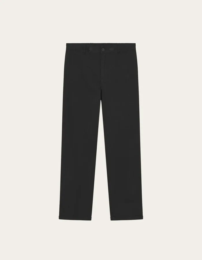 Men Pino CottonLinen Pants 8211 BlackBlack Les Deux Pants