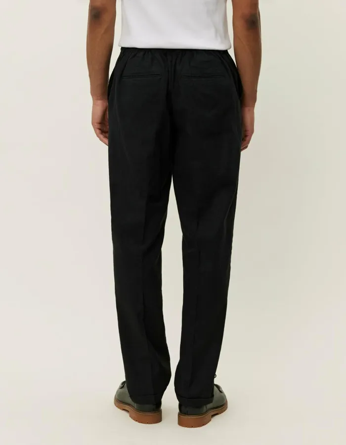Men Pino CottonLinen Pants 8211 BlackBlack Les Deux Pants