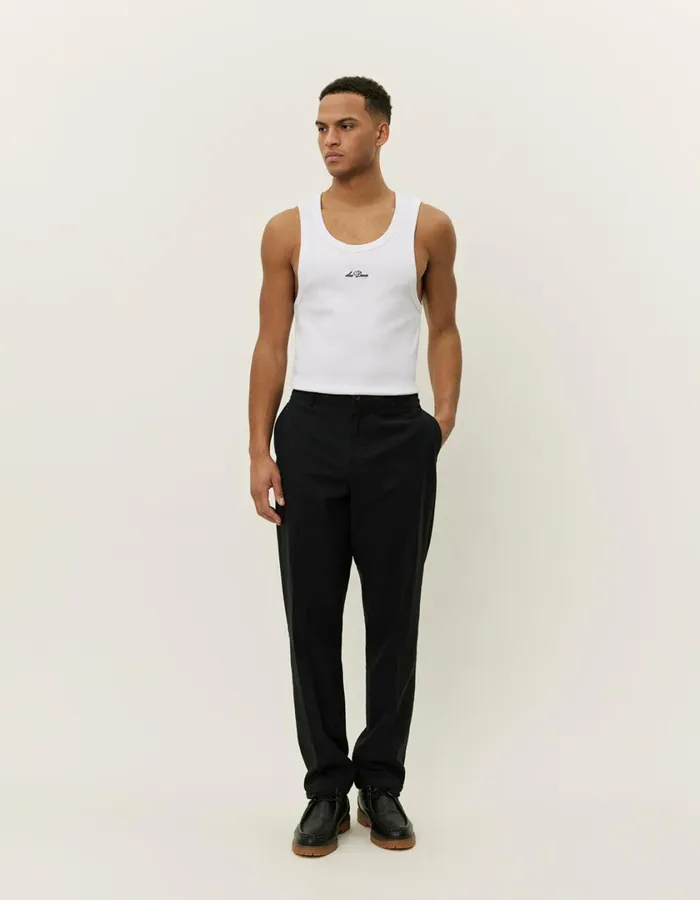 Men Pino CottonLinen Pants 8211 BlackBlack Les Deux Pants