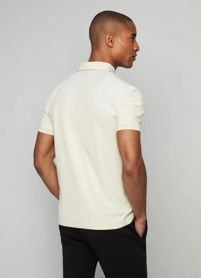 Men Polo Shirts Hackett London Aston Martin Slim Fit Polo Bone