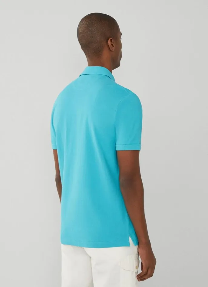 Men Polo Shirts Hackett London Classic Fit Piqu Polo Peacock