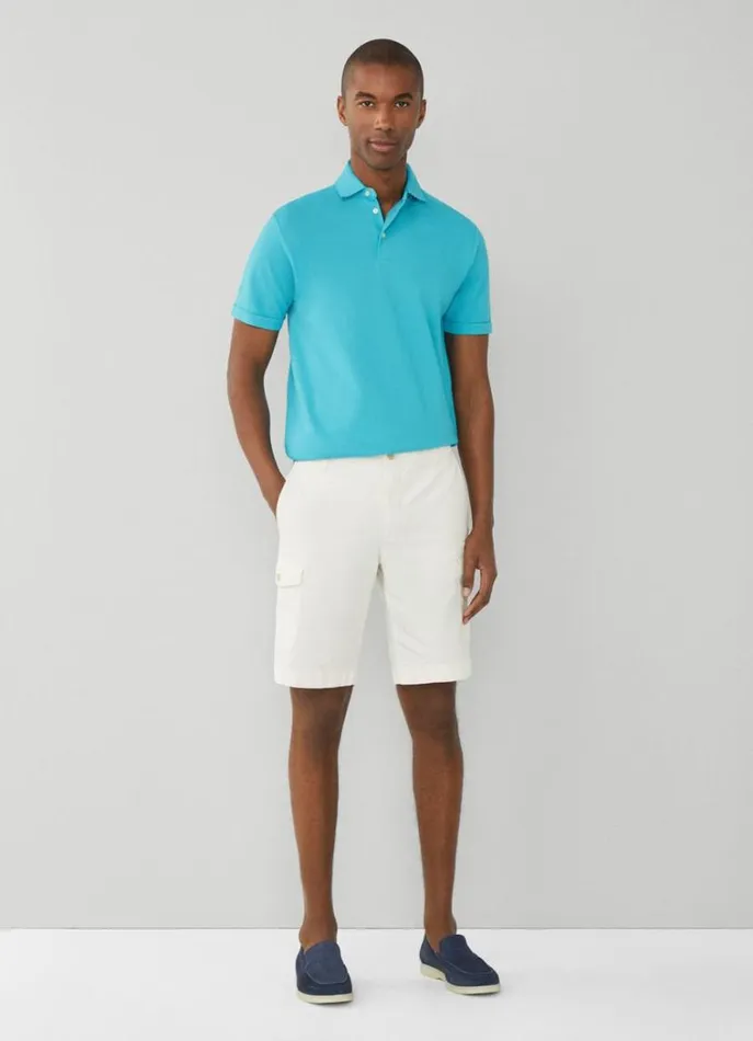 Men Polo Shirts Hackett London Classic Fit Piqu Polo Peacock