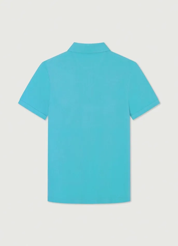 Men Polo Shirts Hackett London Classic Fit Piqu Polo Peacock
