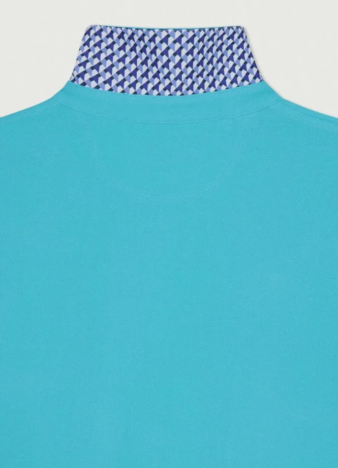 Men Polo Shirts Hackett London Classic Fit Piqu Polo Peacock