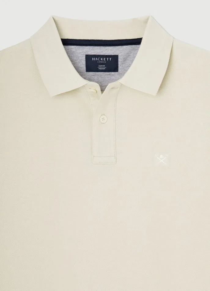Men Polo Shirts Hackett London Slim Fit Pique Polo Shirt Shore