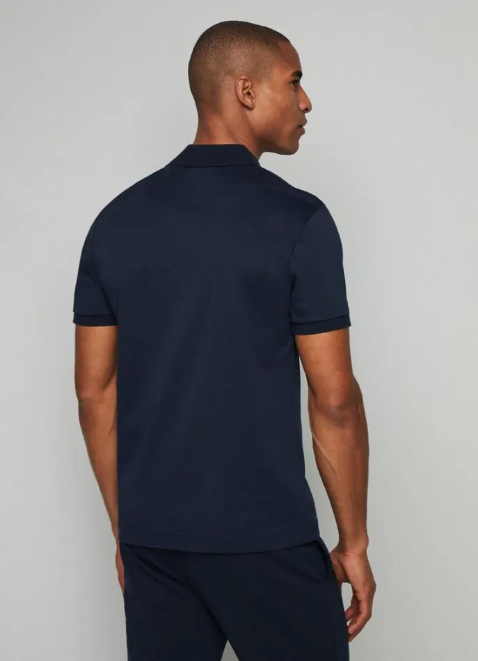 Men Polo Shirts Hackett London Slim Fit Stretch Polo Shirt Navygrey