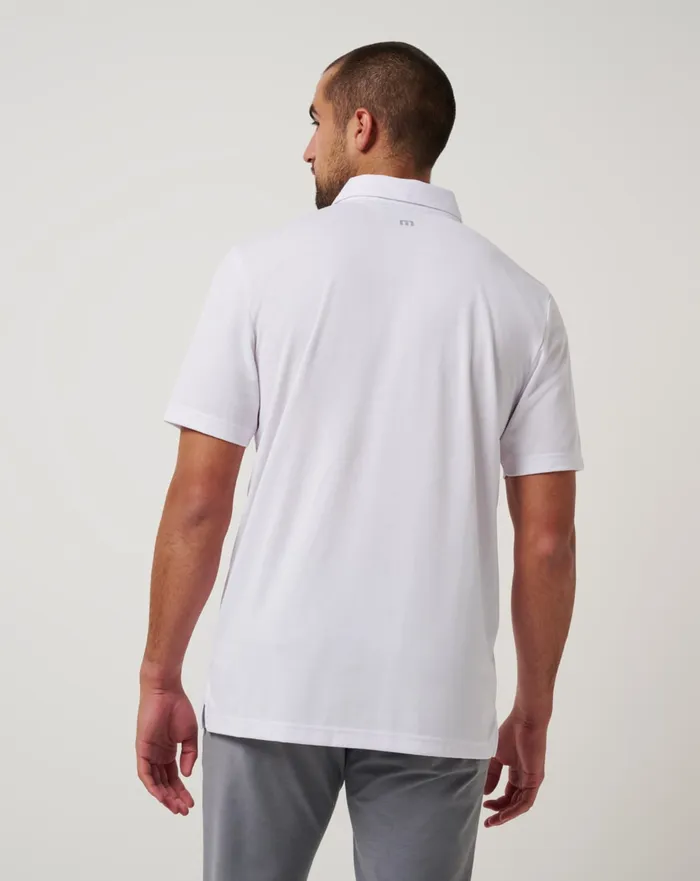 Men Polos TravisMathew LOS ANGELES ANGELS TOP RECRUIT POLO White