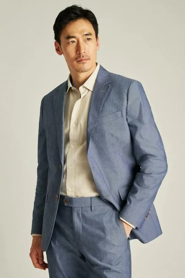 Men Portuguese Stretch Chambray Suit Navy Chambray Bonobos Suits Men Portuguese Stretch Chambray Suit Navy Chambray Bonobos Suits