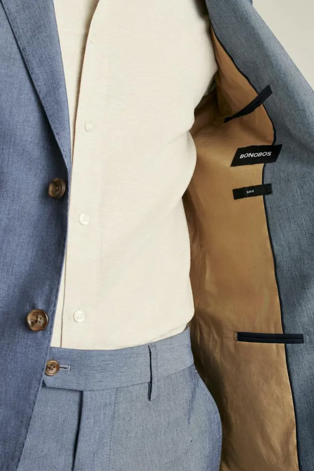 Men Portuguese Stretch Chambray Suit Navy Chambray Bonobos Suits Men Portuguese Stretch Chambray Suit Navy Chambray Bonobos Suits