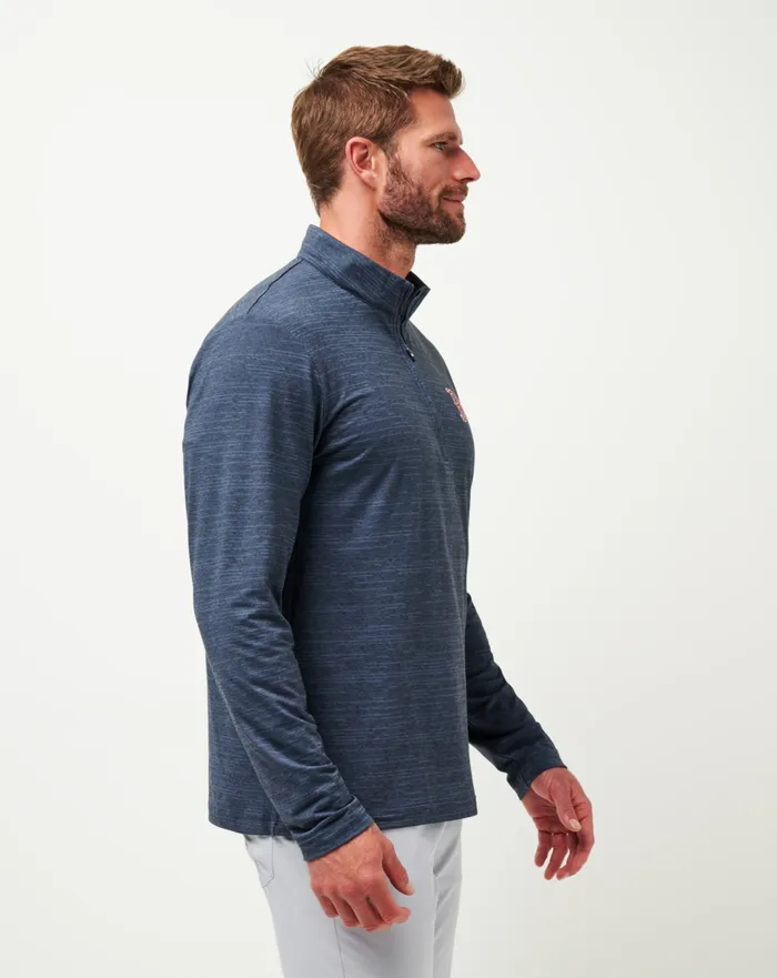 Men Quarter Zips TravisMathew BOSTON RED SOX THE HEATER QUARTER ZIP Vintage Indigoblack Men Quarter Zips TravisMathew BOSTON RED SOX THE HEATER QUARTER ZIP Vintage Indigoblack