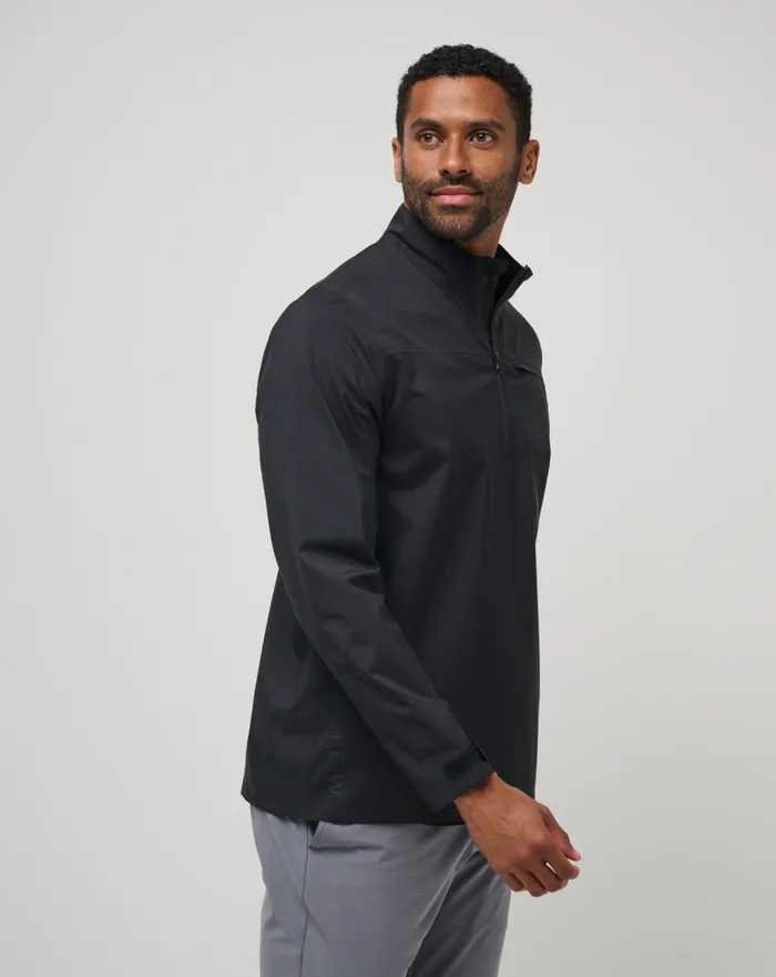 Men Quarter Zips TravisMathew ON COURSE JACKET Black