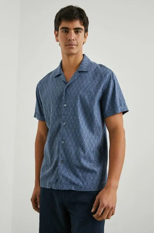 Men Rails Shirts Atlas Shirt Deco Wave Navy