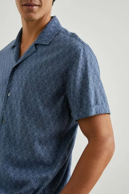 Men Rails Shirts Atlas Shirt Deco Wave Navy